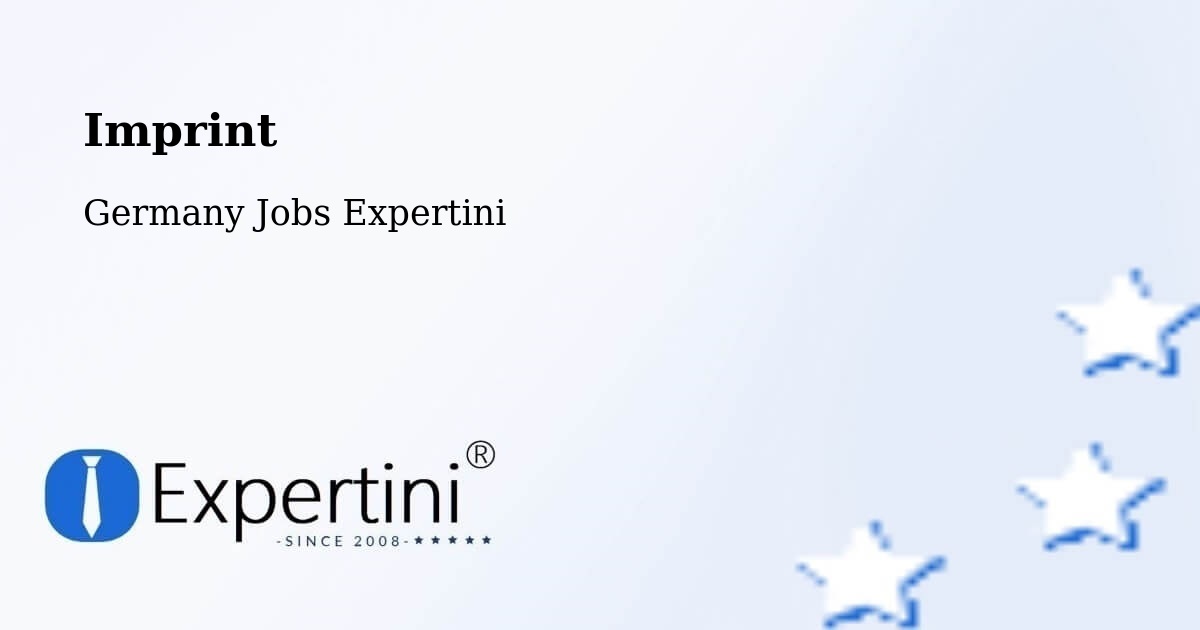 Imprint – Schkopau - Germany Jobs Expertini